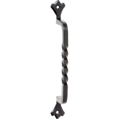 Iron Twist Pull Handle Matt Black / H187xP39mm