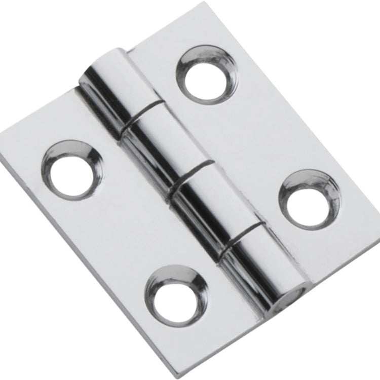Fixed Pin Cabinet Hinge Chrome Plated / H25xW22mm