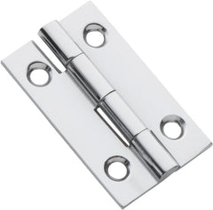 Fixed Pin Cabinet Hinge Chrome Plated / H38xW22mm