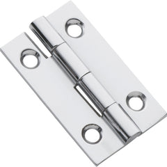 Fixed Pin Cabinet Hinge Chrome Plated / H38xW22mm