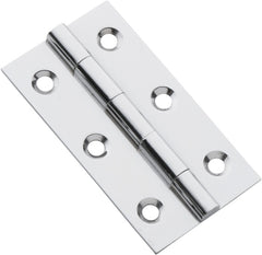 Fixed Pin Cabinet Hinge Chrome Plated / H63xW35mm