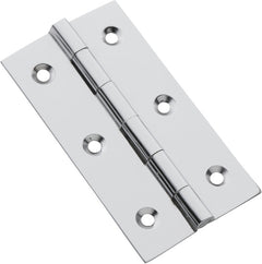 Fixed Pin Cabinet Hinge Chrome Plated / H76xW41mm
