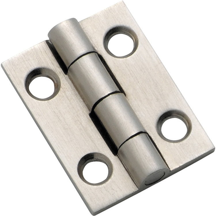 Fixed Pin Cabinet Hinge Satin Chrome / H25xW22mm