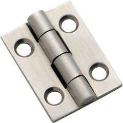 Fixed Pin Cabinet Hinge Satin Chrome / H25xW22mm