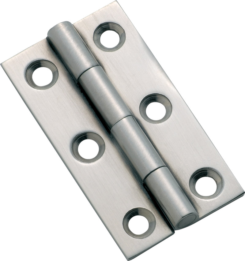 Fixed Pin Cabinet Hinge Satin Chrome / H50xW28mm