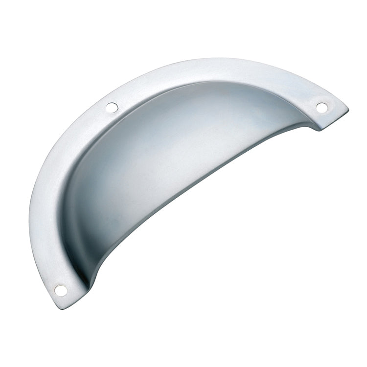 Classic Drawer Pull Satin Chrome / Sheet Brass