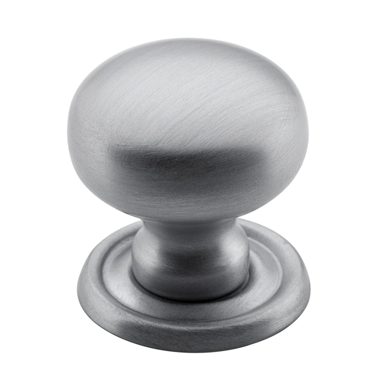 Classic Cupboard Knob Satin Chrome / D25xP27mm