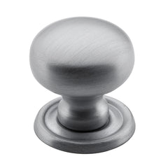 Classic Cupboard Knob Satin Chrome / D25xP27mm