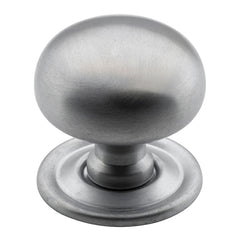 Classic Cupboard Knob Satin Chrome / D32xP28mm