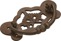 Maple Leaf Cabinet Handle Antique Brass / H45xW88mm