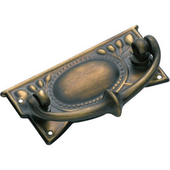 Edwardian Cabinet Handle Antique Brass / H30xW65mm