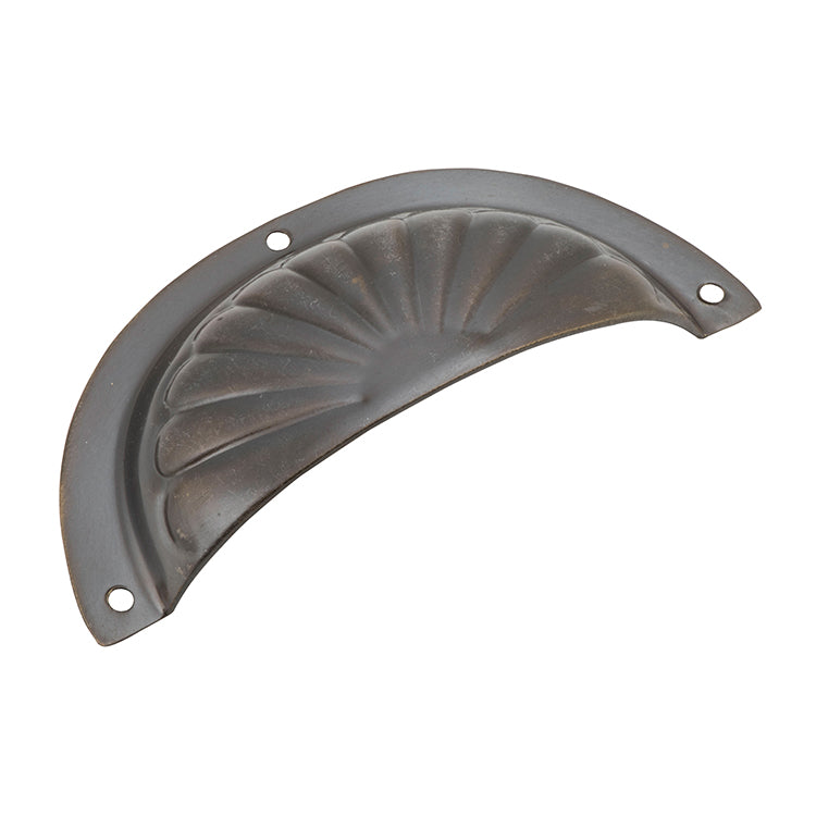 Fluted Drawer Pull - Sheet Brass Antique Brass