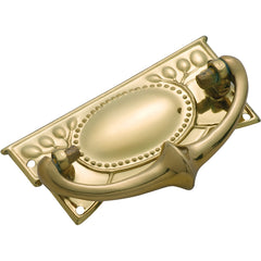 Edwardian Cabinet Handle Polished Brass / H30xW65mm