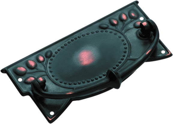 Edwardian Cabinet Handle Antique Copper / H55xW120mm