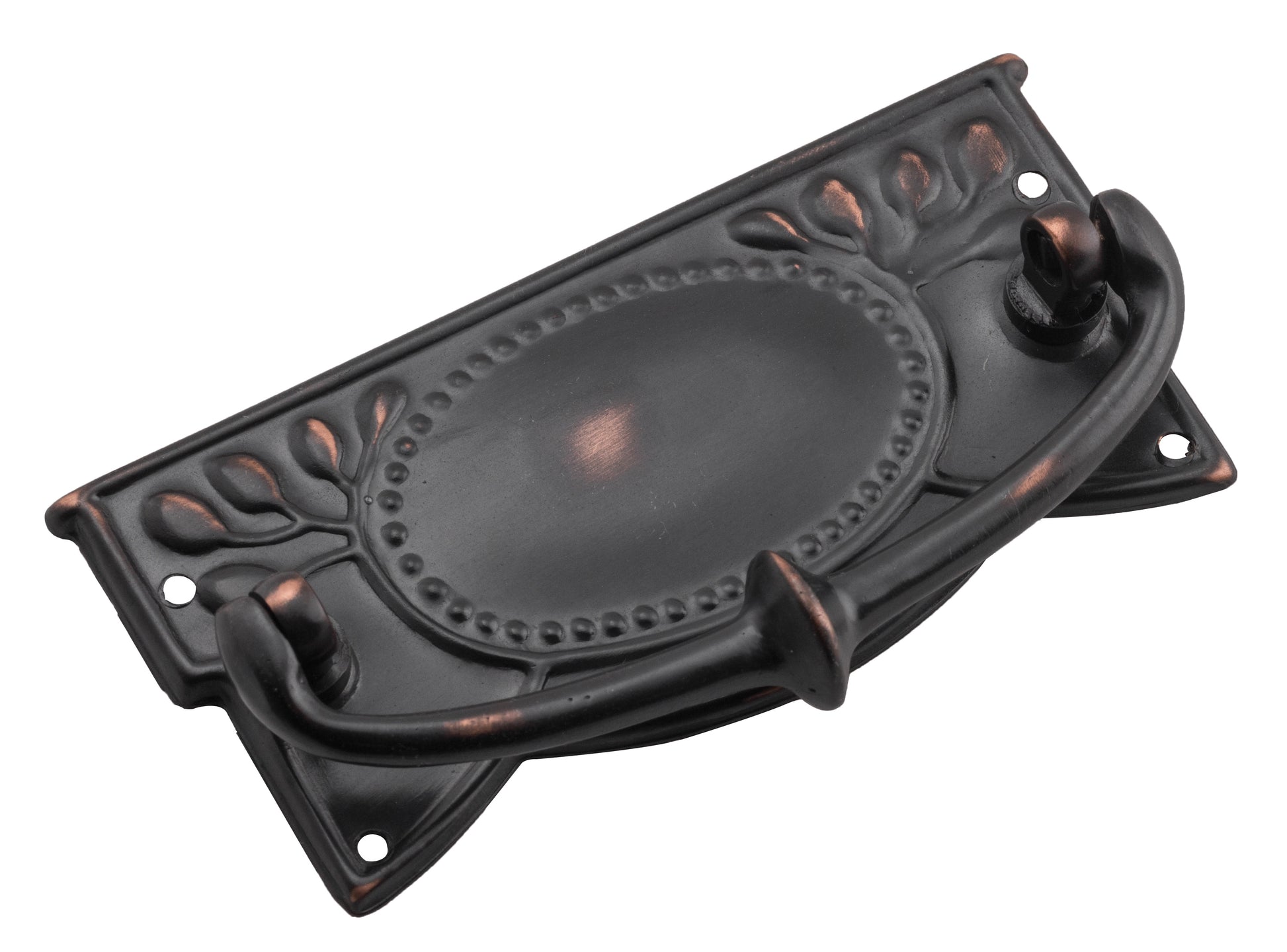 Edwardian Cabinet Handle Antique Copper / H48xW100mm