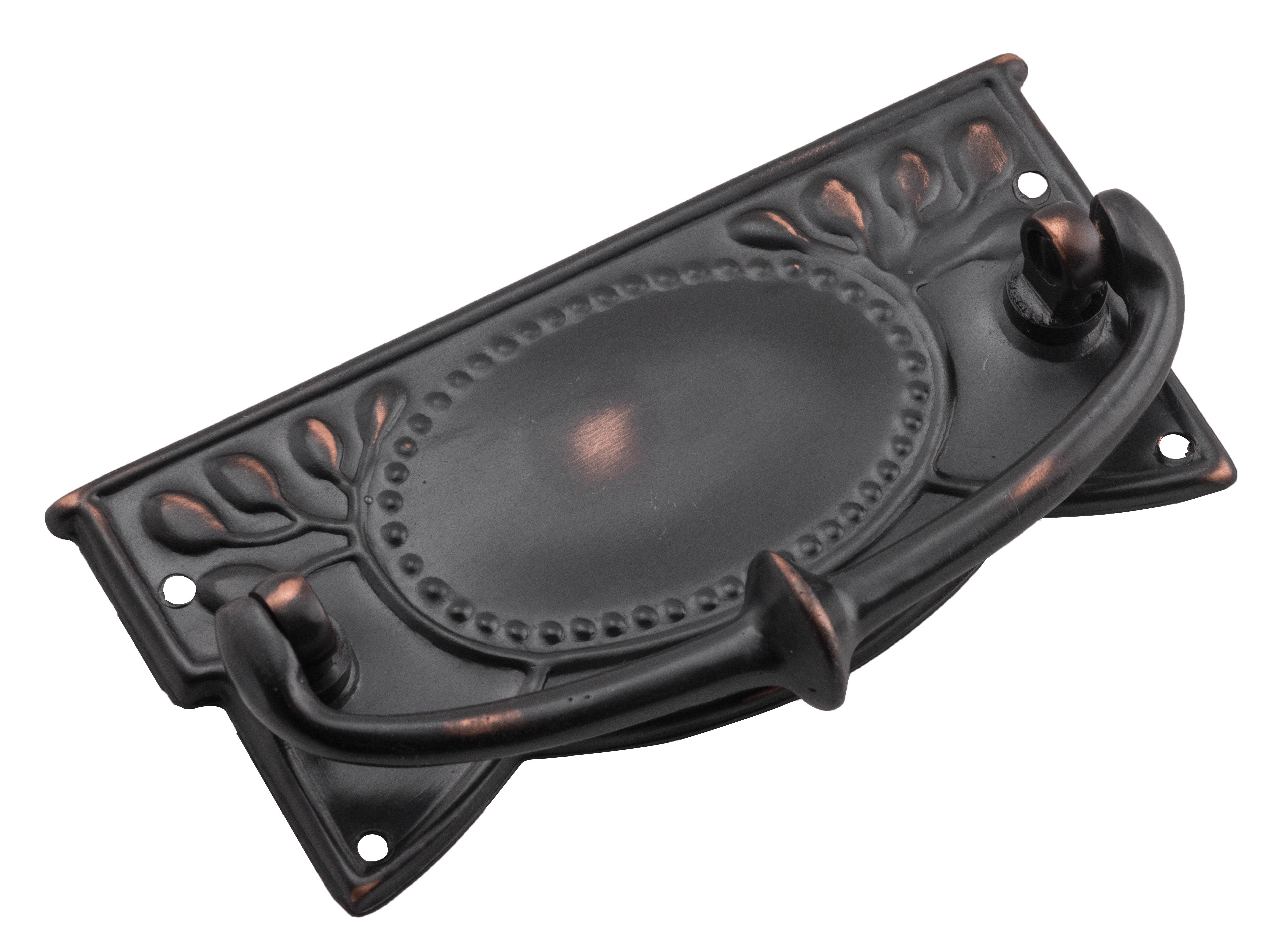 Edwardian Cabinet Handle Antique Copper / H48xW100mm