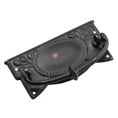 Edwardian Cabinet Handle Antique Copper / H48xW100mm