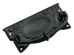 Edwardian Cabinet Handle Antique Copper / H48xW100mm