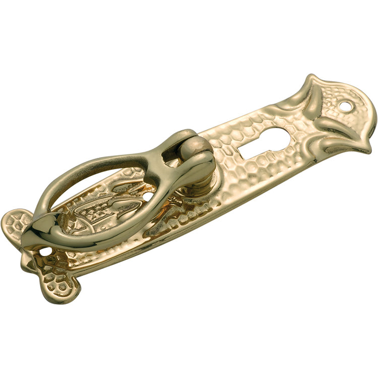 Nouveau Pressed Pedestal Handle Polished Brass