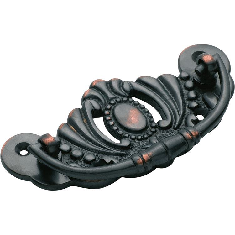 Victorian Cabinet Handle Antique Copper / H43xW98mm