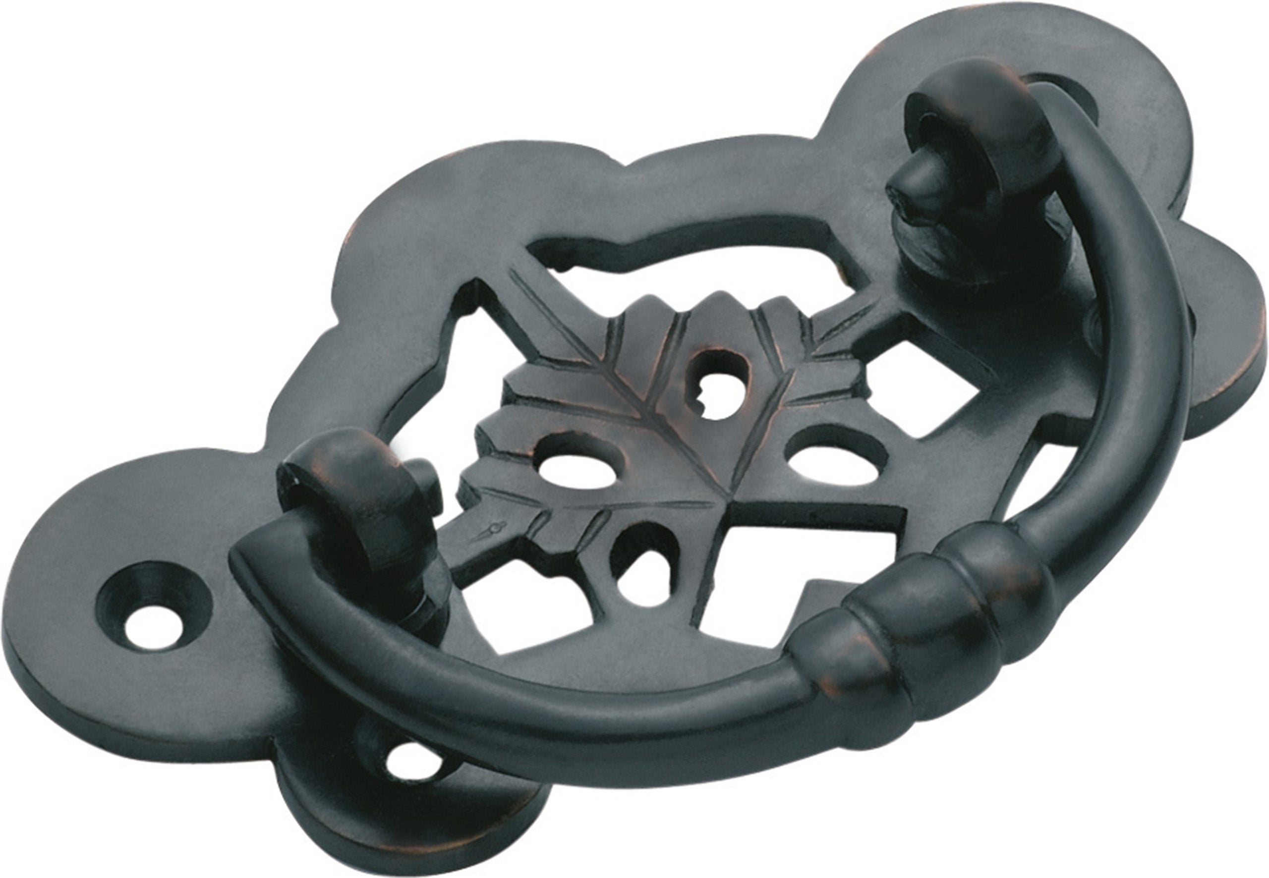 Maple Leaf Cabinet Handle Antique Copper / H40xW70mm