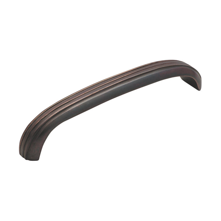 Deco Cabinet Pull Handle Antique Copper / Curved L125xW20xP25mm