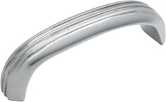 Deco Cabinet Pull Handle Chrome Plated / Curved L85xW20xP27mm