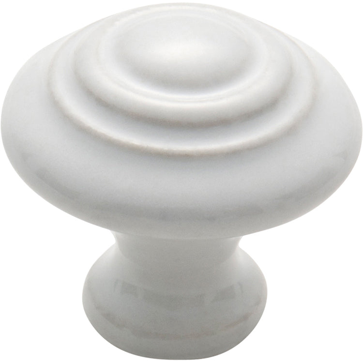 Domed Porcelain Cupboard Knob White Porcelain / D32xP31mm