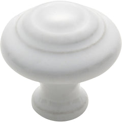 Domed Porcelain Cupboard Knob White Porcelain / D38xP37mm