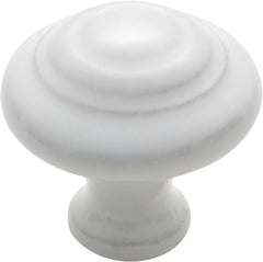 Domed Porcelain Cupboard Knob White Porcelain / D38xP37mm