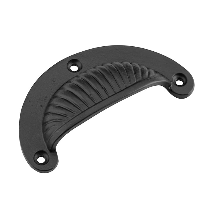 Fluted Drawer Pull Matt Black