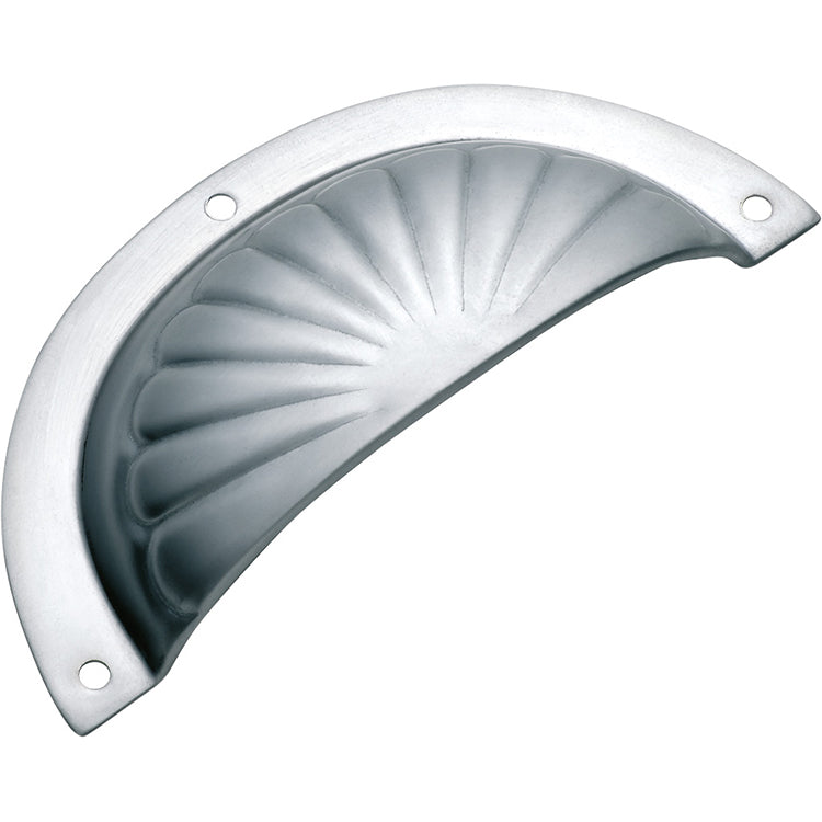 Fluted Drawer Pull - Sheet Brass Chrome Plated