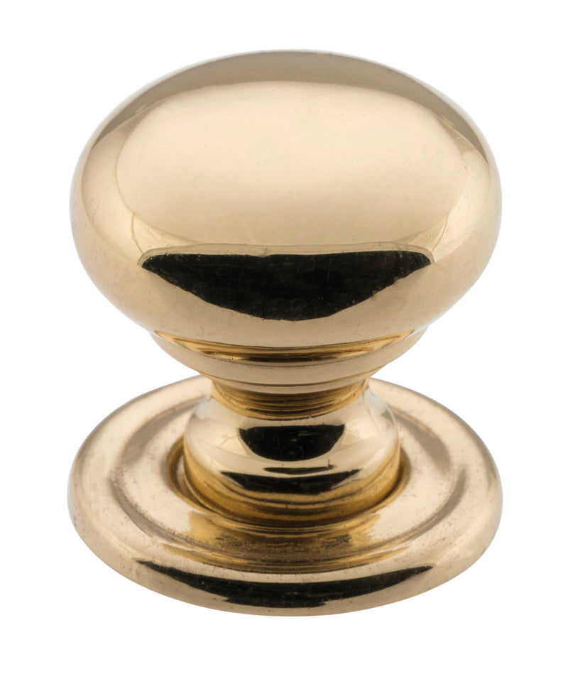 Classic Cupboard Knob Polished Brass / D19xP19mm