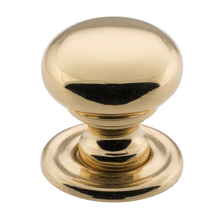Classic Cupboard Knob Polished Brass / D19xP19mm