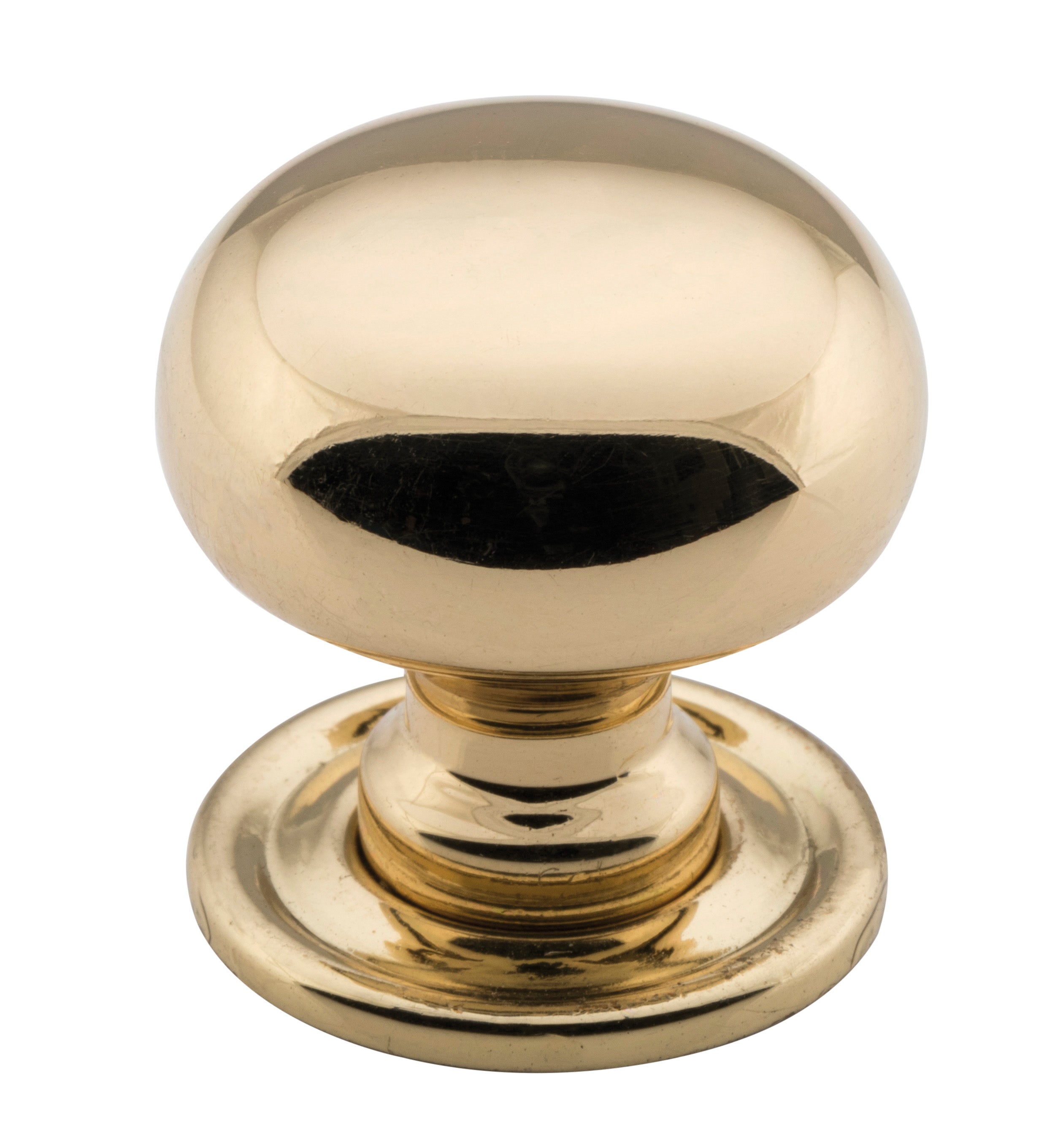 Classic Cupboard Knob Polished Brass / D25xP27mm
