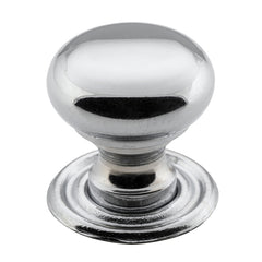 Classic Cupboard Knob Chrome Plated / D19xP19mm
