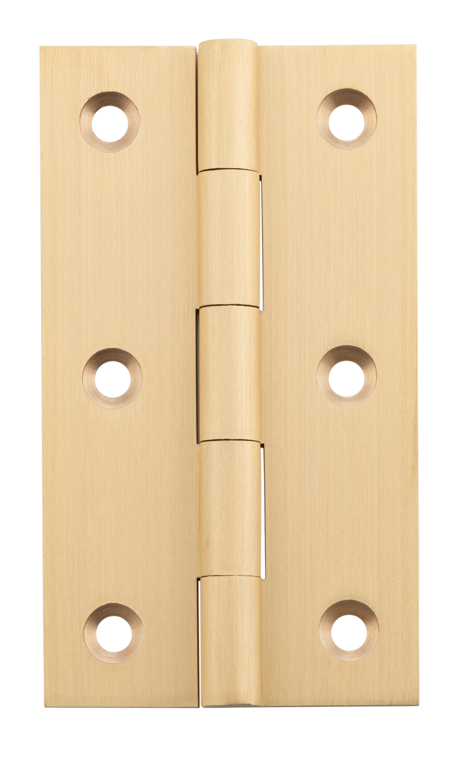 Fixed Pin Hinge Satin Brass / H89xW50mm