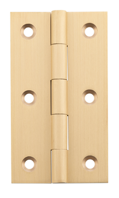 Fixed Pin Hinge Satin Brass / H89xW50mm