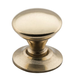 Victorian Cupboard Knob Polished Brass / D19xP21mm