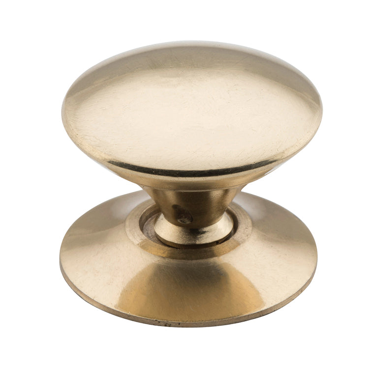 Victorian Cupboard Knob Polished Brass / D25xP22mm
