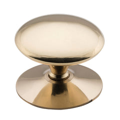 Victorian Cupboard Knob Polished Brass / D50xP37mm