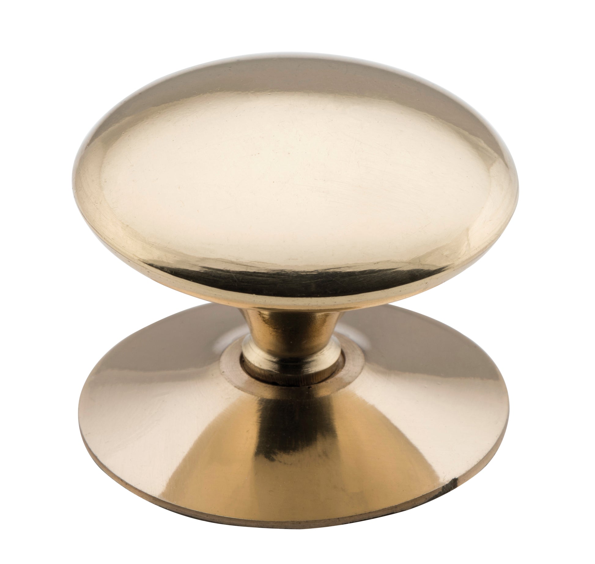 Victorian Cupboard Knob Polished Brass / D50xP37mm