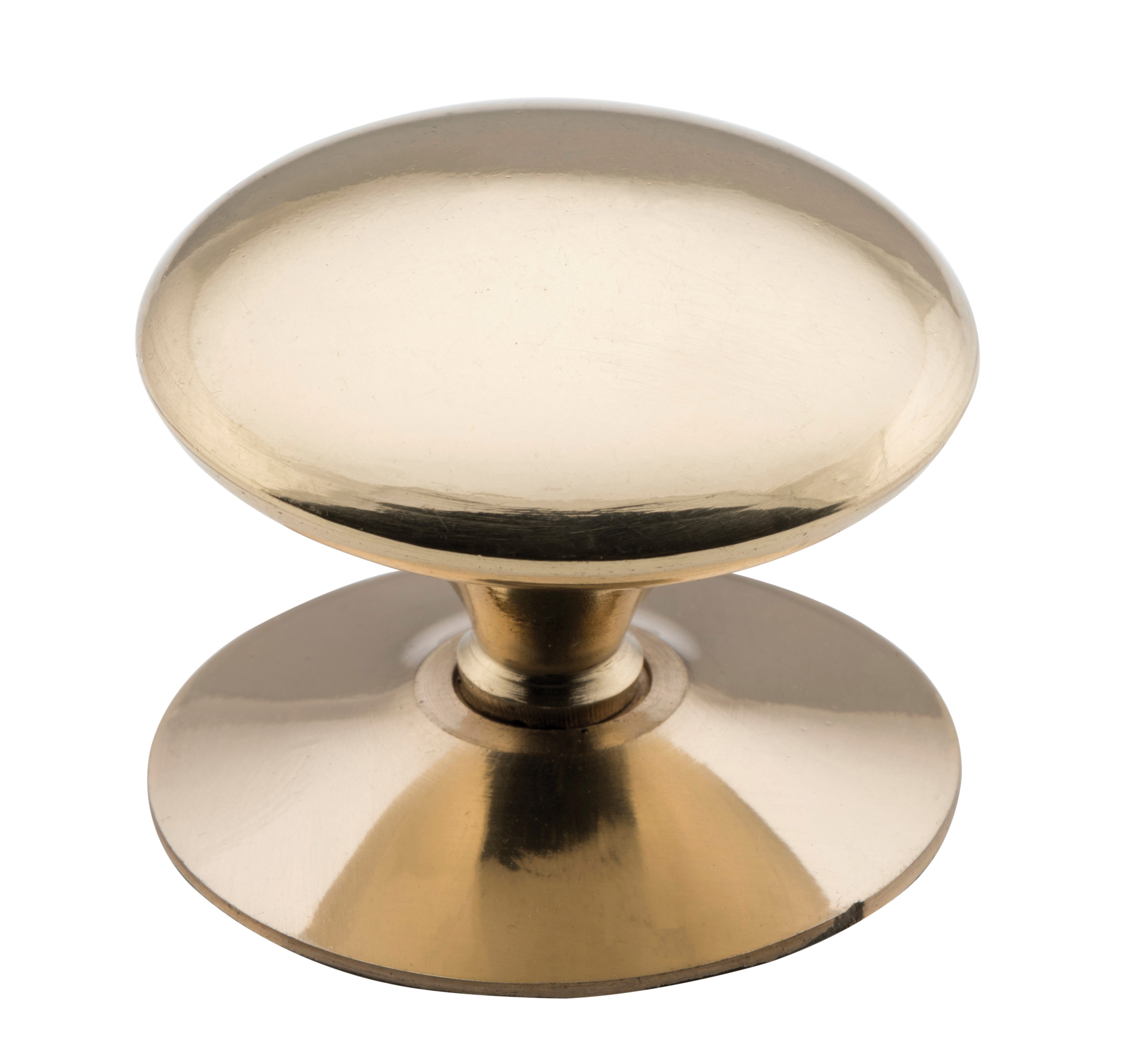 Victorian Cupboard Knob Polished Brass / D50xP37mm