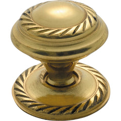 Georgian Cupboard Knob Polished Brass / D25xP26mm