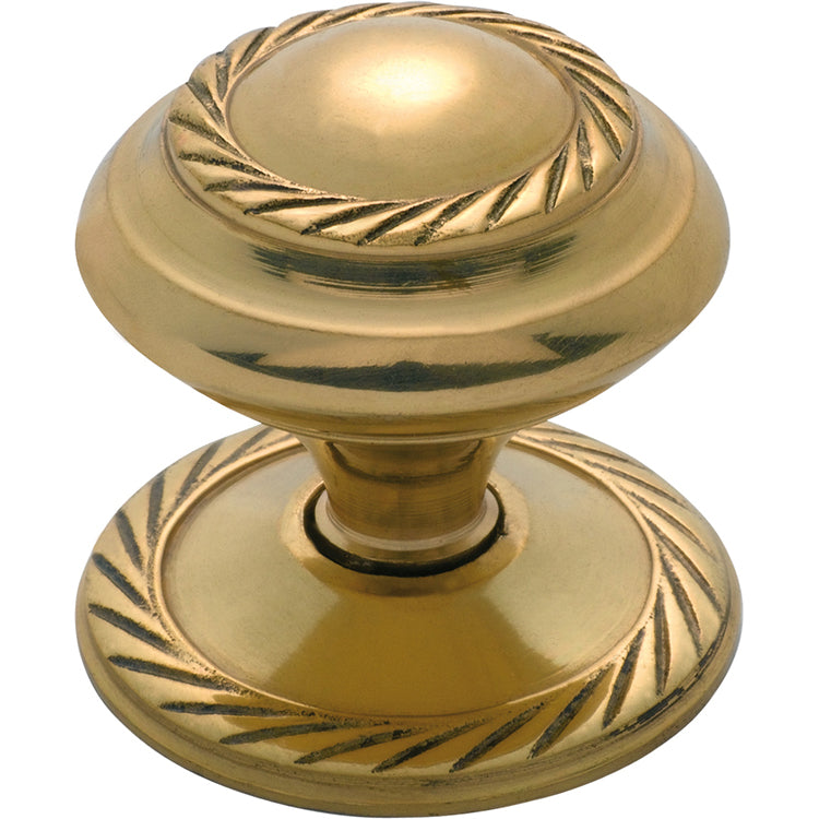 Georgian Cupboard Knob Polished Brass / D32xP27mm