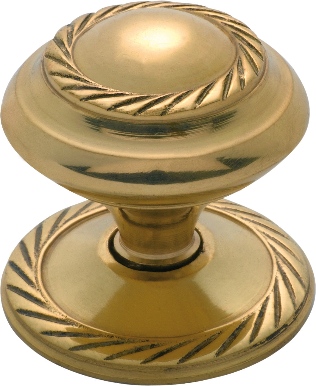 Georgian Cupboard Knob Polished Brass / D32xP27mm