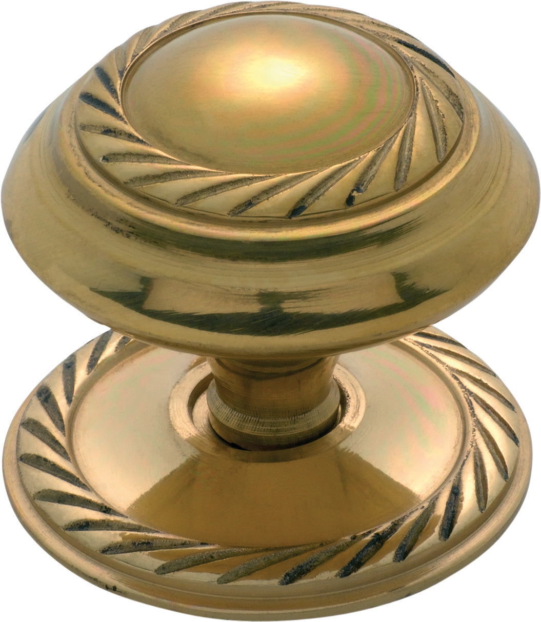 Georgian Cupboard Knob Polished Brass / D38xP32mm