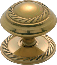 Georgian Cupboard Knob Polished Brass / D38xP32mm