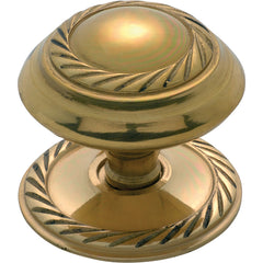Georgian Cupboard Knob Polished Brass / D38xP32mm