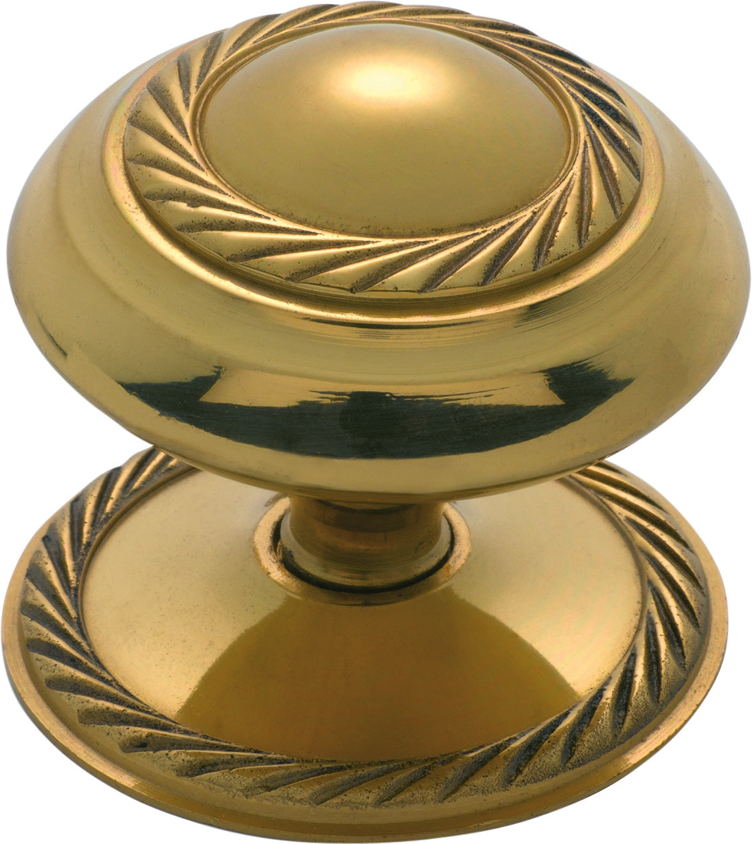 Georgian Cupboard Knob Polished Brass / D50xP38mm